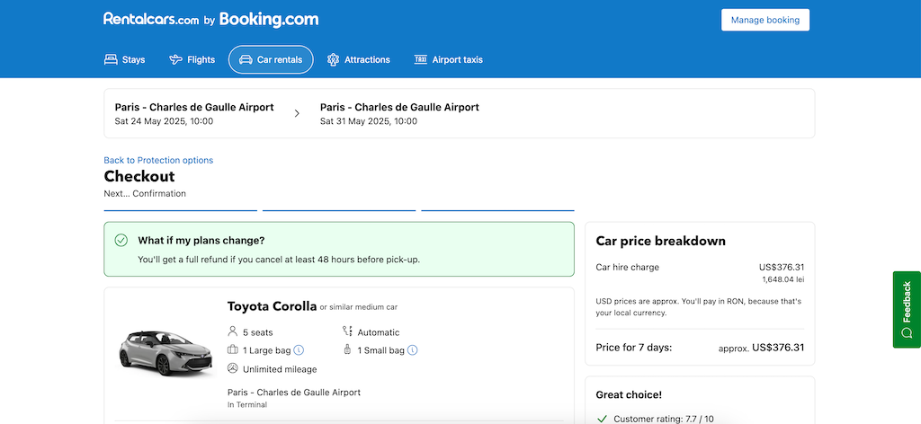 How to add a Rentalcars.com promo code