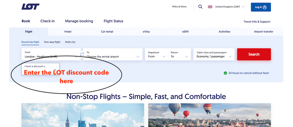 How to apply a LOT discount code
