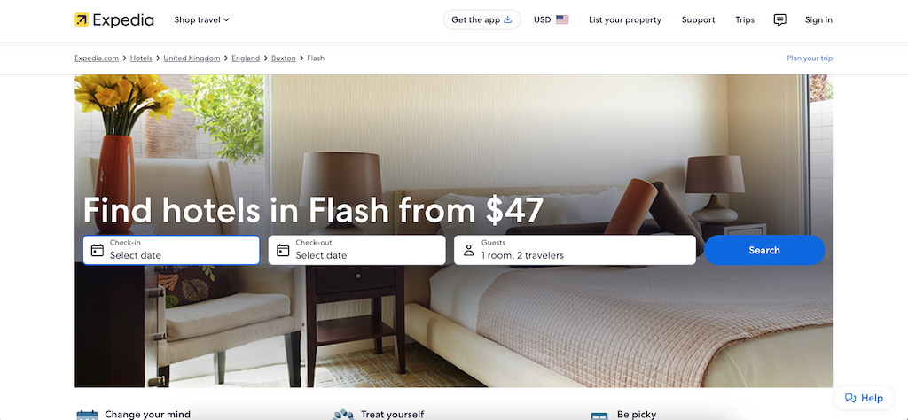 Expedia Flash sale