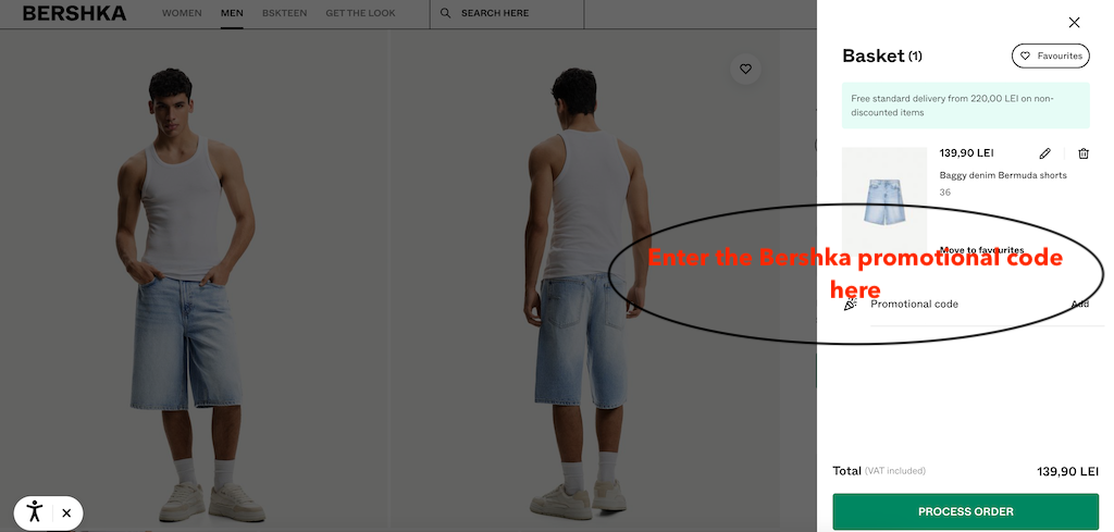 How to use a Bershka promtional code
