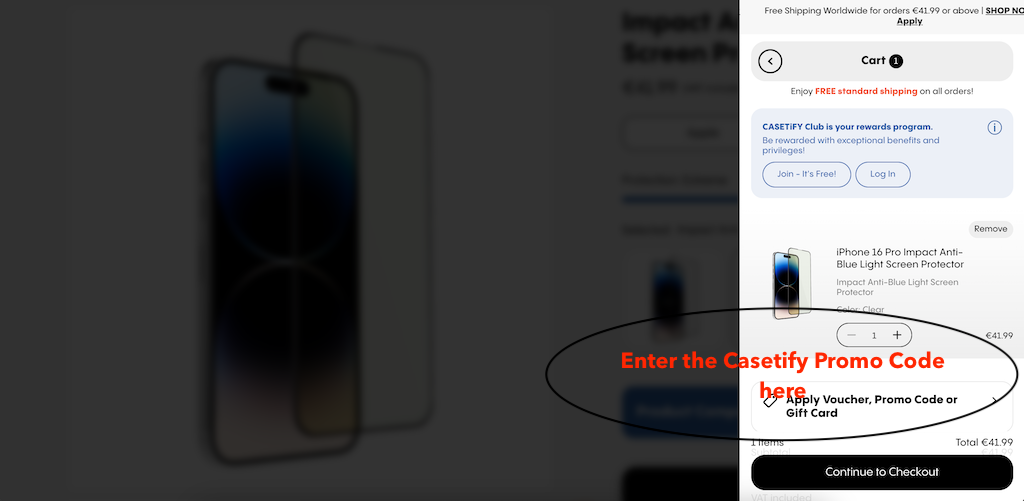 How to use a Casetify promo code