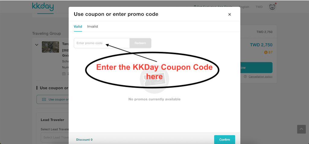 How to use a KKDay coupon