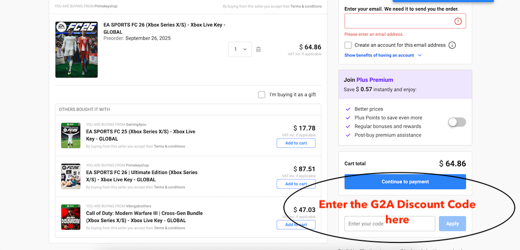 How to use a G2A discount code