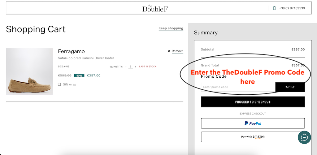 How to use a TheDoubleF promo code
